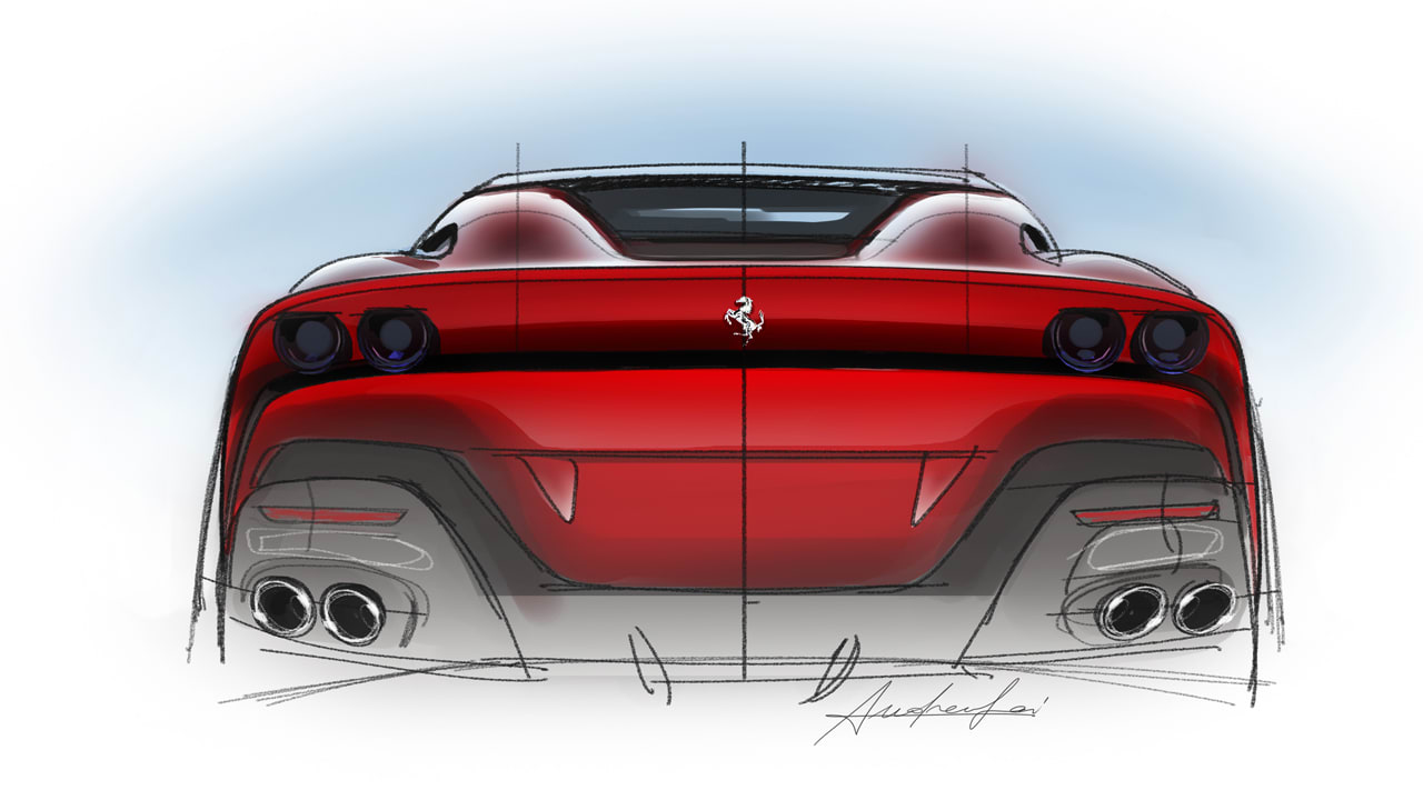 Ferrari SP51 is a V12 roadster with gorgeous paint based on the